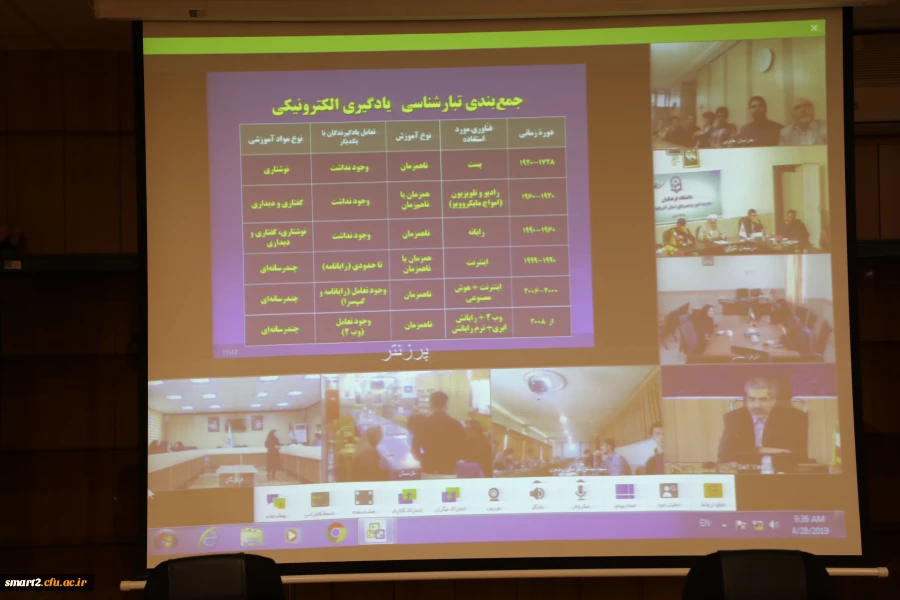 برگزاری هجدهمین وبینار علمی - تخصصی « تبارشناسی فعالیت های آموزش الکترونیکی در ایران » 5